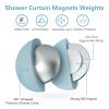 VANZAVANZU 5 Pairs Shower Curtain Weights, Silicone Wrapped Magnets, Heavy Duty Magnets Prevent Curtain Liner from Blowing, Rust-Free, Blue view 3