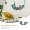 Beaupretty 1pc Kitchen Woven Hammock for Fruits and Vegetables Storage Net Bag Hanging Organizer for Kitchen Decor and Space-saving view 4