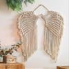 DUO ER Macrame Wall Hanging Boho Tapestry Angels Wing Woven Bohemian Wall Decor Home Decoration for Apartment Bedroom Living Room view 2