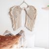 DUO ER Macrame Wall Hanging Boho Tapestry Angels Wing Woven Bohemian Wall Decor Home Decoration for Apartment Bedroom Living Room view 3