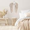 DUO ER Macrame Wall Hanging Boho Tapestry Angels Wing Woven Bohemian Wall Decor Home Decoration for Apartment Bedroom Living Room view 4