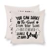 You Can Shake The Sand from Your Shoes But It Never Leaves Your Soul Cushion Pillow Cover Decorative Throw Pillow Case Cushion Cover Pillow Cases Winter Holiday Decorations 16"x16" Pillow Case view 4