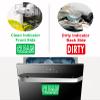 Monring Dishwasher Magnet Clean Dirty Sign,Universal Strong Double Sided Clean Dirty Flip Indicator,Kitchen Magnet Sign for Dishwasher Refrigerator Washing Machine, Red&green, 3.5x2x0.1inch (DM1) view 2