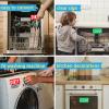 Monring Dishwasher Magnet Clean Dirty Sign,Universal Strong Double Sided Clean Dirty Flip Indicator,Kitchen Magnet Sign for Dishwasher Refrigerator Washing Machine, Red&green, 3.5x2x0.1inch (DM1) view 3