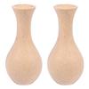 FOMIYES 2pcs White Body Vase Model Wooden Plant Stands Goblincore Room Decor Decorative Vase Wood Wooden DIY Pot for Plants Indoor Air Clay Office Flowers Template view 1