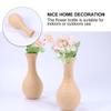 FOMIYES 2pcs White Body Vase Model Wooden Plant Stands Goblincore Room Decor Decorative Vase Wood Wooden DIY Pot for Plants Indoor Air Clay Office Flowers Template view 2