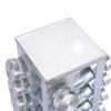 Square Spice Rack, 20 Spice Jars, Spice Rack can be rotated 360, Spice jar with lid, 20 88ml Glass Spice Jars (17 * 17 * 34cm) view 3