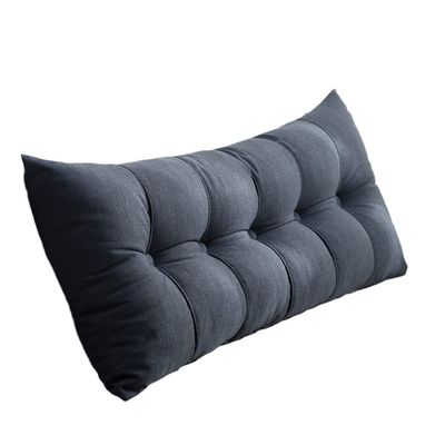 Bedside Cushion Large Bedside Cushion Cotton Filled Soft Upholstered Headboard Wedge Cushion Bed Backrest Support Reading Pillow headboard Cushion Wall Pillow