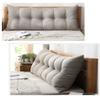 Bedside Cushion Large Bedside Cushion Cotton Filled Soft Upholstered Headboard Wedge Cushion Bed Backrest Support Reading Pillow headboard Cushion Wall Pillow view 4