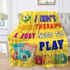 SANBOBO I Don't Need Therapy, I Just Need to Bingo Flannel Fleece Blanket Throw Couch Microfiber Soft Cozy Lightweight Luxury Bed Blanket 120"x90"for Family view 1
