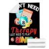 SANBOBO I Don't Need Therapy, I Just Need to Bingo Flannel Fleece Blanket Throw Couch Microfiber Soft Cozy Lightweight Luxury Bed Blanket 120"x90"for Family view 3