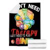 SANBOBO I Don't Need Therapy, I Just Need to Bingo Flannel Fleece Blanket Throw Couch Microfiber Soft Cozy Lightweight Luxury Bed Blanket 120"x90"for Family view 3