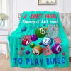 SANBOBO I Don't Need Therapy, I Just Need to Bingo Flannel Fleece Blanket Throw Couch Microfiber Soft Cozy Lightweight Luxury Bed Blanket 120"x90"for Family view 1