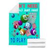 SANBOBO I Don't Need Therapy, I Just Need to Bingo Flannel Fleece Blanket Throw Couch Microfiber Soft Cozy Lightweight Luxury Bed Blanket 120"x90"for Family view 3