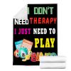 SANBOBO I Don't Need Therapy, I Just Need to Bingo Flannel Fleece Blanket Throw Couch Microfiber Soft Cozy Lightweight Luxury Bed Blanket 120"x90"for Family view 3