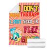 SANBOBO I Don't Need Therapy, I Just Need to Bingo Flannel Fleece Blanket Throw Couch Microfiber Soft Cozy Lightweight Luxury Bed Blanket 120"x90"for Family view 3