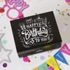 FETTIPOP Gift Box Surprise Exploding Confetti Kit (Black Premium) Happy Birthday, Prank Pop Up 7.2x5.5x4.3 in. view 3