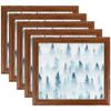 ArtToFrames 10x20 Inch Brown Picture Frame, 5 - Pack, This 1.25 inch Custom Wood Poster Frame is Walnut, Comes with Regular Glass (Frame_Pack_5_0066-59504-YWAL-10x20) view 1