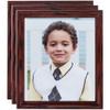 ArtToFrames 8x20 Inch Red Picture Frame, 3 - Pack, This 1.25 inch Custom Wood Poster Frame is Cherry, Comes with Regular Glass (Frame_Pack_3_0066-59504-YCHY-8x20) view 1
