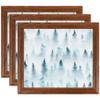 ArtToFrames 8x20 Inch Brown Picture Frame, 3 - Pack, This 1.25 inch Custom Wood Poster Frame is Walnut, Comes with Regular Glass (Frame_Pack_3_0066-59504-YWAL-8x20) view 1