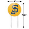 Acrylic San Jose State University Secondary Cake Topper Party Decoration for Wedding Anniversary Birthday Graduation view 2