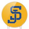 Acrylic San Jose State University Secondary Cake Topper Party Decoration for Wedding Anniversary Birthday Graduation view 3