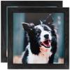 ArtToFrames 5x5 Inch Black Picture Frame, 2 - Pack, This 1.50 inch Custom Wood Poster Frame is Black, Comes with Regular Glass (Frame_Pack_2_0066-80206-YBLK-5x5) view 1