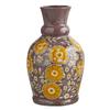 47th & Main Glazed Terracotta Vase, Tall, Colorful Floral view 1