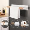 KES Magnetic Paper Towel Holder, White Paper Towel Holder for Refrigerator, Wood & Metal Paper Towel Roll Holder, KPH502MA-WH view 2