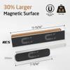 KES Magnetic Paper Towel Holder, White Paper Towel Holder for Refrigerator, Wood & Metal Paper Towel Roll Holder, KPH502MA-WH view 3