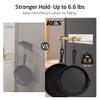 KES Magnetic Paper Towel Holder, White Paper Towel Holder for Refrigerator, Wood & Metal Paper Towel Roll Holder, KPH502MA-WH view 4