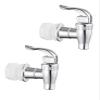 Walkinginrain Replacement Spigot for Beverage Dispenser,Push Style Spigots,Water Dispenser Replacement Spout Silver 2 Pack view 1