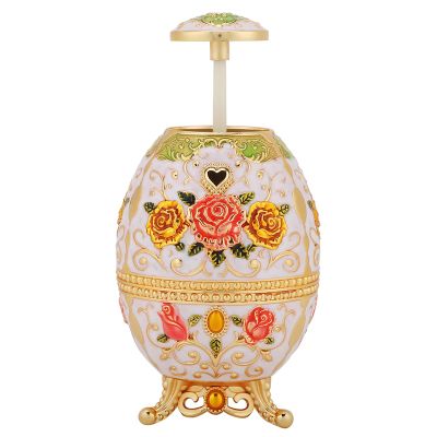 Cotton Swab Box, Toothpick Dispenser Hand Press with Flower Pattern for Home Use for Kitchen for Home Decoration(Golden Flower)