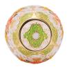 Cotton Swab Box, Toothpick Dispenser Hand Press with Flower Pattern for Home Use for Kitchen for Home Decoration(Golden Flower) view 2