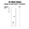GameXcel 2 Pcs 15" Wreath Hanger for Front Door - Large Wreath Metal Hook for Christmas Wreath Over The Door Hanger - White view 4