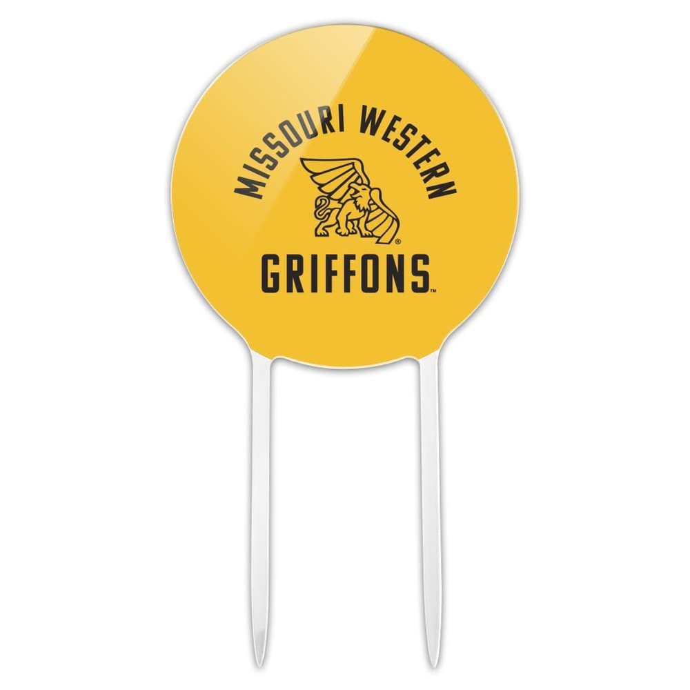 Acrylic Missouri Western State University Griffons Cake Topper Party Decoration for Wedding Anniversary Birthday Graduation