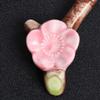 ASDUU 4 Pcs Ceramic Chopstick Stand Rest Rack, Cherry Blossom Spoon Fork Holder, Knife Holder Set for Daily Use, Chopstick Rest view 4