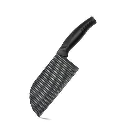 crinkle cutter wavy knife Potato Wave Knife Cutting Potato Knife Kitchen Household Cauliflower Fancy Cutter Potato Slicing Tool potato crinkle cutter (Color : A)
