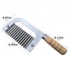 crinkle cutter wavy knife French Fries Knife Potato Knife Wave Knife Kitchen Multi-function Chopping Knife potato crinkle cutter (Color : A) view 2