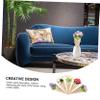 Cabilock 5pcs Lifelike Artificial Flower Bouquets Kraft Wrapping for Wedding and Festival Decor Realistic False Flowers Ornaments for Home and Party Centerpieces view 3