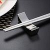ASDUU 4pcs Stainless Steel Chopstick Rest, Chinese Chopsticks Holder, Spoon Fork Knife Holder for Home Hotel Restaurant, Chopstick Rest view 4