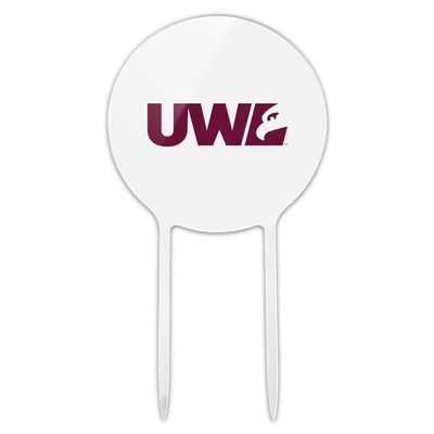 Acrylic University of Wisconsin - La Crosse University Secondary Logo Cake Topper Party Decoration for Wedding Anniversary Birthday Graduation