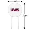 Acrylic University of Wisconsin - La Crosse University Secondary Logo Cake Topper Party Decoration for Wedding Anniversary Birthday Graduation view 2