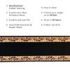 Custom Size Flower Bordered Design Black Gold Color Rubber Backed Non-Slip Hallway Stair Runner Rug Carpet 31 Inch Wide by Your Length 31in x 31ft view 2
