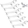 6 Pcs Chopsticks Rest, Little Dog Chopsticks Holder, Dachshund Knife Rest Zinc Alloy Fork Stand Spoon Tableware Rack, Holder Utensil Cutlery Stand, Table Dinning Tool view 1