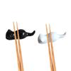 ASDUU 4pcs Ceramic Chopsticks Rest, Japanese Style Cat Chopsticks Holder, Spoon Fork Stand Dinner Table Decor for Home Wedding Valentine, Chopsticks Rest view 2