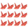 ASDUU 12pcs Porcelain Chopsticks Rest, Chopstick Rest, Pen Rack for Wedding Dining Table Decor Guest Gift, Japanese Origami Crane Shape Holder Chopstick Stand Rack (Orange) view 1