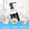 ARKTEK 2 Pack Refillable Glass Soap Dispenser - Rust Proof Stainless Steel Pump, 17 Oz/ 500 ML, Black view 4