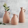 47th & Main Smooth Terracotta Vase, Tall, Natural view 2
