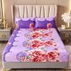 CFYCYHDZHT Deep Pockets Fits,Autumn and Winter Warm Flannel Mattress Protector, Comfortable Printing Box Spring Bed Cover for Adult Bedroom,Purple,180 * 200cm view 1